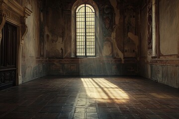 Fototapeta premium Castle architecture building flooring.