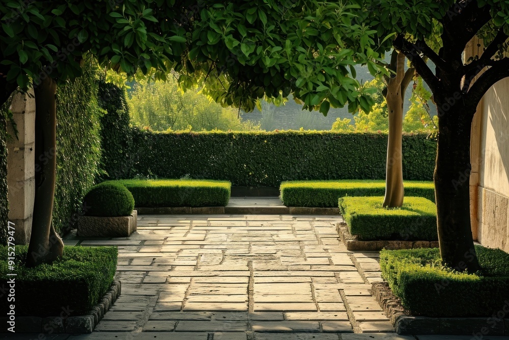 Canvas Prints garden architecture outdoors backyard.