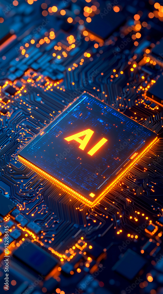 Aufkleber chip with holographic text 