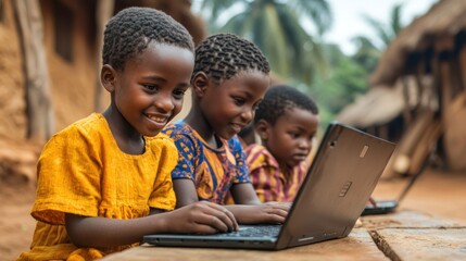 Children Learning Technology in Rural Africa