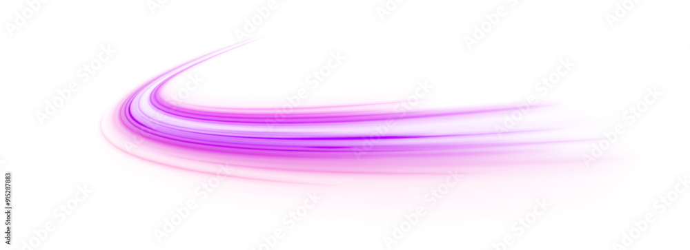 Fototapete Vector png swirl trail effect. Abstract vector fire circles, sparkling swirls and energy light spiral frames. Database fast data transfer acceleration.	
