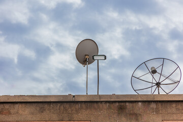 Satellite power ,satellite communication disk. A communication satellite is an artificial satellite