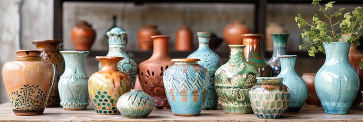 Exquisite flower vases crafted in Bat Trang pottery village