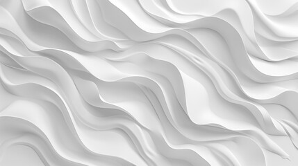 Abstract White Wavy Background