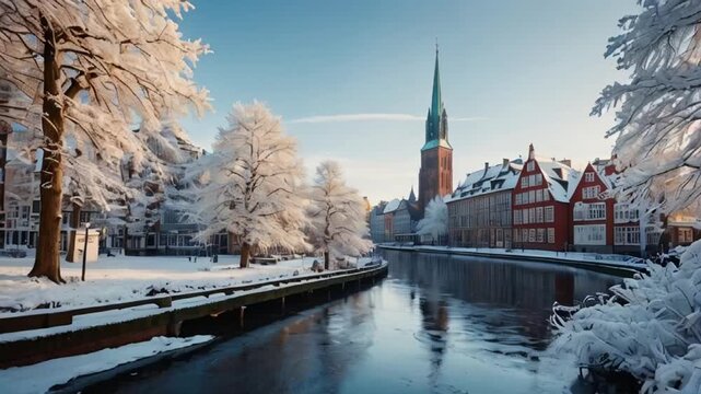Amazing Bremen Germany in winter