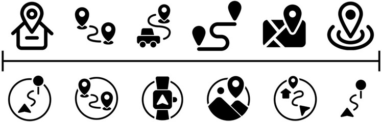 Location and Map icon set.eps