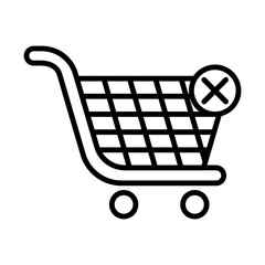 Cart Abandoned line icon