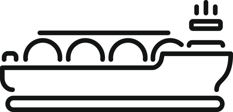 black ship icon clip art preview