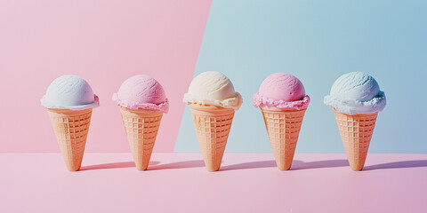 Ice cream background.