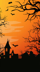 halloween background with pumpkin