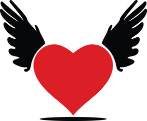 Obraz premium Angelic Heart – Wings of Love Design