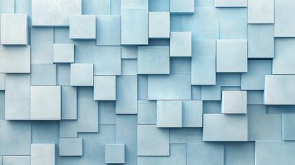 Abstract geometric background with overlapping light blue squares.