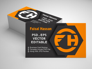 Business Visiting Card Mockup Template