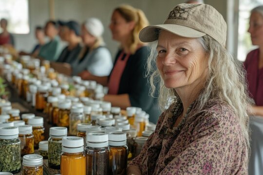 Community workshop on traditional herbal medicine, integrating ancient wisdom with modern disease prevention strategies