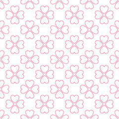 Mini Flower, Mini Heart Seamless Pattern for carpet, wallpaper, clothing, wrapping, batik, fabric, Vector illustration embroidery style.