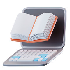  3D Illustration E book