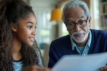 Guided Investing: Young Person Receives Diversified Portfolio Advice from Senior Advisor