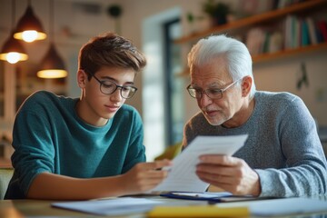 Together Towards Financial Literacy: Teenager Seeking Budgeting Tips from Senior Mentor