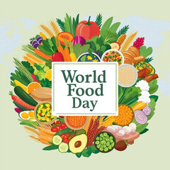 World food day design for social media and other food design