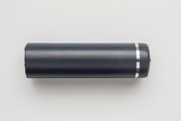 AA alkaline battery on white background