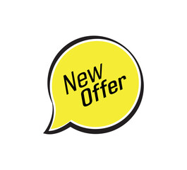 new offer text information sign