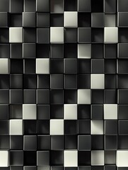 A high-resolution background with a seamless pattern of 3D cubes