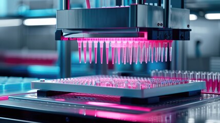 An automated liquid handling system performing sample preparations for high-throughput screening