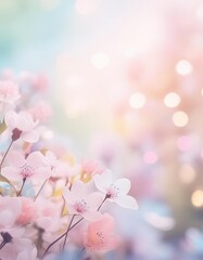 Fototapeta premium Many pink flowers that are in a vase, Plant background