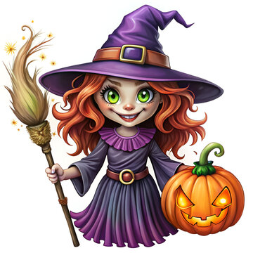 recommend clip art: creepy Halloween witch clipart sublimation