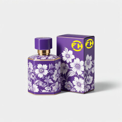 Perfume Box Bottle Mockup Design Template