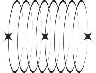 Y2k icon of star shape Shiny glitter element. Abstract retro minimal twinkles with cosmic orbit. Minimal modern futuristic figure
