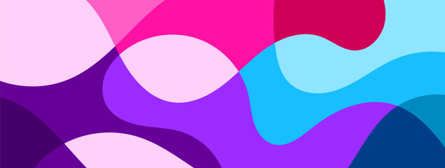 Fluid doodle background vector design. Wallpaper for banner, magazine, social media, creative album, art cover editable layout illustration template.	
