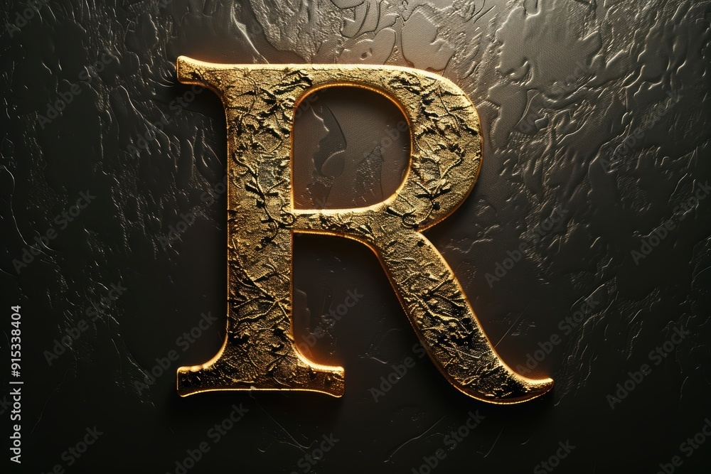 Fototapete a minimalist and elegant illustration of the letter r with a simple yet sophisticated design that ad