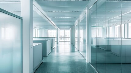 Cubicles: Contemporary Architecture in an Office Building with Open Layout