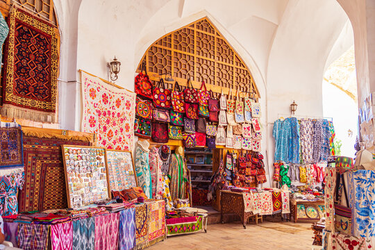 Famous trading domes - the main market of Bukhara.
