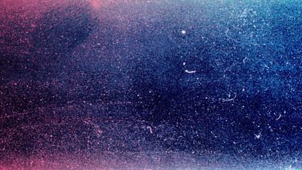 Blank grained film strip texture background with heavy grain, dust and light leak