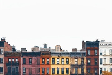 Fototapeta premium Colorful urban buildings skyline