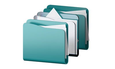 Sleek Blue and transparent Office Folder with Checkered Papers Perfect for Professional Use