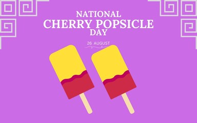 INTERNATIONAL CHERRY POPSICLE  DAY TEMPLATE DESIGN