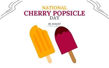 WHITE INTERNATIONAL CHERRY POPSICLE  DAY TEMPLATE DESIGN 