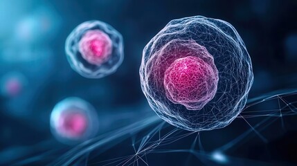 Breast cancer cells, holographic 3D analysis, cuttingedge medical technology