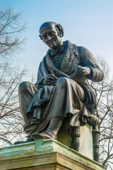 Denkmal von Christian Friedrich Samuel Hahnemann dem Gr&uuml;nder der Hom&ouml;opathie in Leipzig, Sachsen, Deutschland