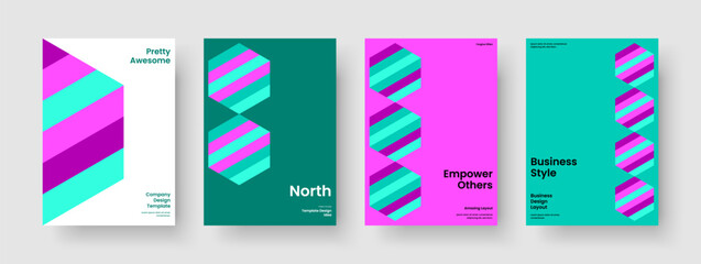 Fototapeta premium Isolated Flyer Layout. Geometric Background Template. Abstract Banner Design. Poster. Brochure. Business Presentation. Report. Book Cover. Leaflet. Journal. Newsletter. Notebook. Catalog