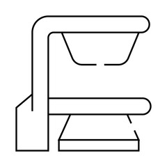 biotech equipment line icon vector. biotech equipment sign. isolated contour symbol black illustration