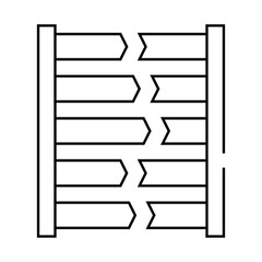 Obraz premium dna testing line icon vector. dna testing sign. isolated contour symbol black illustration