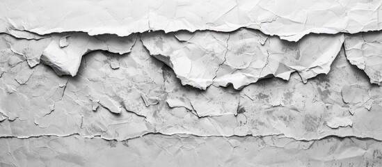 Obraz premium Torn paper on a grey background room for copyspace