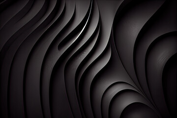 Elegant Dark Grey 3D Waves Background – Sophisticated, Modern Design with Flowing, Textured Waves for a Sleek and Contemporary Visual Appeal