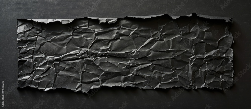 Poster ripped lined paper set against a black background a piece of torn recycled paper. with copy space im