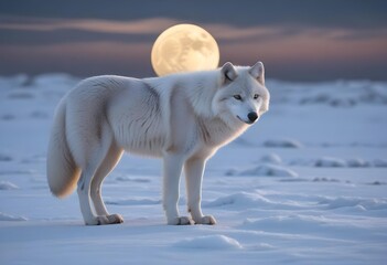 wolf howling at the moon