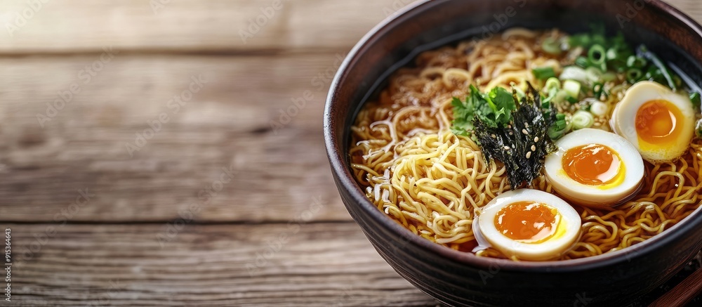 Poster ramen. with copy space image. Place for adding text or design